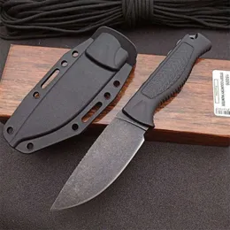 2 Modello BM 15006 Coltello tattico a lama fissa Steep Country Lama lavata in pietra Manico in Santoprene Caccia esterna Sopravvivenza Combattimento Strumenti militari 15080 940