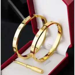 2024 Designer Bracelet for Women Men Cuff Gold Bangle Women Men Titanium Steel Bracelets Gold Sier Rose Fashion Bracelet Jewelry with Veet Bag 458ttt