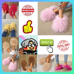 Designer Casual Platform Plush slippers cotton padded shoes for women Winter Keep Warm Comfortable wear resistant Indoor Wool Fur Slippers Full Softy