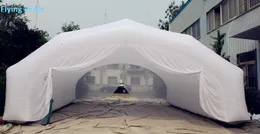 8x5x3m (26x16.4x10ft) kapalı şişme reklam çadırı çerçeve beyaz çadır tüneli, avukat ve açıklama için perde ile