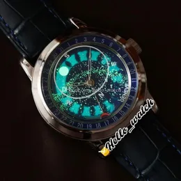 2 Style Super Complex 6102P-001 Miyota 8215 Automatic Mens Watch Starry Sky Galaxy Blue Dial 6102 6104 Steel Case Leather Strap Wa220Y