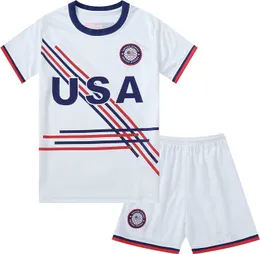 Herren-T-Shirts, Team USA, American Sports, Fußball, Basketball, Jungen- und Mädchen-Sportshirt-Set, Asso