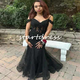 Elegant Plus Size Prom Dresses For Black Girls Spaghetti Straps Floor Length Mermaid Evening Gowns Appliques Lace Formal Occasion Party Dress 2024 Vestios De Fiesta