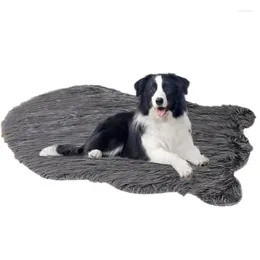 개가 푹신한 아늑한 개집 패드 애완 동물 침대 봉제 매트 수면 애완 동물과 편안한 비 슬립 휴대용 침실