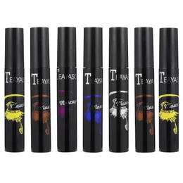 7 Pcs Colored Mascara Long Lasting Cream Smudge-proof Ultra-Fine Make up Women Paste Eyelash Makeup Tool Miss 240124