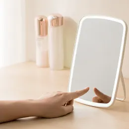 Aynalar YouPin Judy Led Makyaj Ayna Akıllı Taşınabilir Masaüstü Bayanlar Makyaj Işık Ayarlanabilir Kadın Dikdörtgen Aynalar