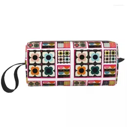 أكياس مستحضرات التجميل سفر Orla Kiely Jigsaw Bag Bag Bag Bag Conte Makeup for Women Beauty Storage Dopp Kit Case Higts Box Box