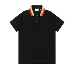 maglietta da uomo originalità Maglietta di lusso tendenza moda di strada da uomo girocollo lettera stampata maglietta di alta qualità in cotone T-shirt allentata estiva da uomo Polo traspirante