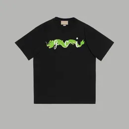 Men's Designer T-shirt Men's Women's T-shirt Alphabet Animal Dragon Year Short Sleeve Summer Shirt Men's Loose T-shirt Asian size S-5XL