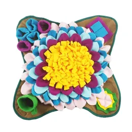 Toys 50x50cm Pet Dog Snuffle Mat Nose Smell Training Sniffing Pad Slow Feeding Bowl Food Dispenser Carpet NonSlip Puzzle Toy