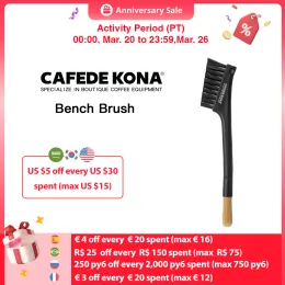 Щетка для чистки кофемолки Mills Cafede Kona Bench Brush / Чистящая щетка для кофемолки Поддерживайте чистоту рабочего места шлифовальной машины, не возясь между несколькими инструментами