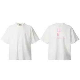 Летняя футболка премиум-класса в США, уличная футболка большого размера, стираная повседневная футболка с рисунком, для мужчин и женщин, хлопковая футболка 24ss Jan