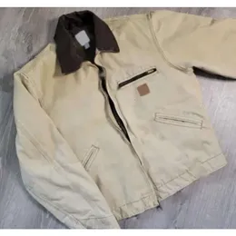 Projektant Carhart Mens Jackets Vintage myted canvas jacke pullover płaszcz J97 wełniane ubrania carharttlys wyściełane płaszcze płaszcze długie spodnie spodni Fve