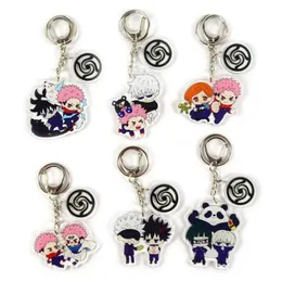 Sleutelhangers Anime Jujutsu Kaisen Kugisaki Gojo Satoru Nobara Delicatesse Tas Hanger Acryl Sleutelhanger Decoratie Accessoire Keyring291m