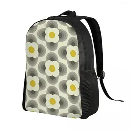 Zaino Fiori astratti Scandinavo Viaggio Donna Uomo Scuola Computer Bookbag Borsa geometrica Orla Kiely per studente universitario