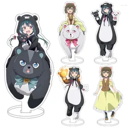 Klapety Kuma Bear Acryl Stand Yuna Fina Noire Shuri Misaana anime Ornament Acsorios Kluczowe wyświetlacze