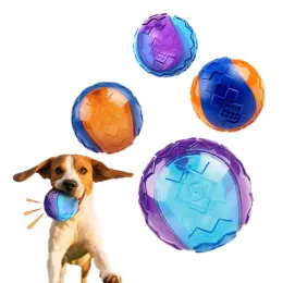 ألعاب PET Dog Puppy Screaky Phet Toy Sound Pure Natural Notoxic Rubber Outdoor Play Play Small Big Dog Funny Ball