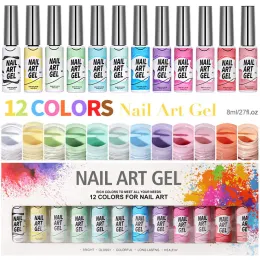 Kits 1 Piece Set Nail Art Drawing Graffiti Pen Nail Art Decoration Tools Nail Art Acrylic Abstract Lines Nail Grooming Tools Nail Art