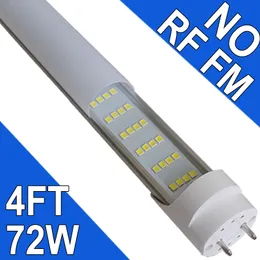 LED Tube Lights 4FT, T8 LED Bulbs 4 Foot Ballast Bypass, 72W 7200Lumen 6500K Daylight Type B Light Tube, T8 Fluorescents Replacement, Dual Ended,2 pin G13 Base usastock