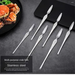 Spoons Crab Needle Lobster Spoon Seafood Creative Stainless Steel Kitchen Accessories Tools Fork