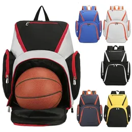 Mochila de grande capacidade para homens basquete múltiplas camadas mochila de basquete esportes 240124