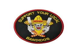 Nozioni di cucito Supporta il tuo locale Bandidos Ricamo Toppe termoadesive per abbigliamento da giacca da motociclista Patch personalizzata2530807