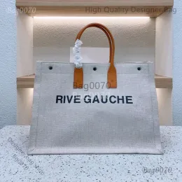 حقيبة حقيبة مصممة حقيبة Rive Gauche Tote Formbag حقيبة يدوية أعلى الكتان كبير حقيبة الشاطئ مصممة سفر كروسودي حقيبة الكتف الحقيبة بالجملة الكلاسيكية