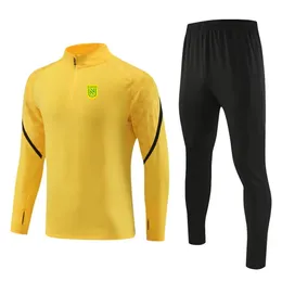 FC Nantes Men Disual Sportswear Children Outdoor Fashion Suit Suit Half Stipper Long Sleeve Stuck Duck Dacket