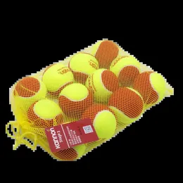 Теннисные мячи KANNON, красный мяч, мягкие эластичные детские тренировочные мячи для детей с сумкой для переноски, упаковка 12, 24, 36 240124