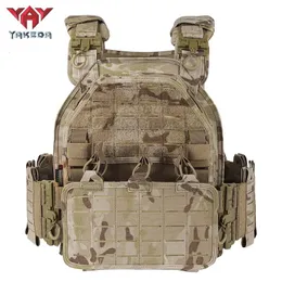 Multicam Arid Camo Taktische Weste Yakeda Military 1000D Nylon Schnellverschluss Lasergeschnittene modulare Weste Multicam Leichte Weste 240118