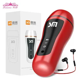 Masturbators Automatisk Masturbator för män Vagina Masturbation Vibrators Pussy Manlig Masturbators Cup 10 Speed ​​Adult Sexy Toys For Men