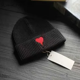 Ami Paris Designer-Mütze, modische Ami-Kaschmir-warme Mütze, weibliche Designer-Beanie-Kappe, Ski-A-Linie, bestickter Saum, gestrickte kalte Inter-Miami-Mütze für Herren, Herren-Mütze 6483