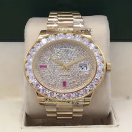 Alta qualidade venda diâmetro 44mm relógio de diamante masculino dial mantianxing máquinas automáticas moda masculina sports watch279d