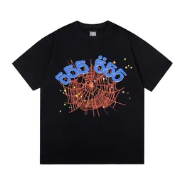 Män t shirt street mode mode sommar spindel skjorta 555 hip hop trend skjorta herr sp5der skjorta grafisk tee utomhus casual tee man geometric mönster lösa toppar eu storlek a24