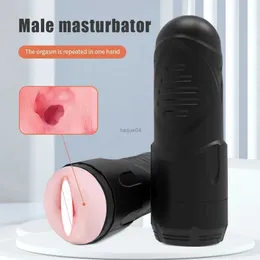 Мастурбаторы Автоматический мужской мастурбатор для мужчин Вибрация Глубокая глотка Минет Мастурбация Кубок Секс-машина Секс-игрушки для взрослых для мужчин Пенис