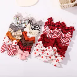 Hair Accessories 16 Pcs/Set Lovely Bowknot Hairclips For Girls Multiple Bows Hairpin Combinations Kids Boutique Headwear Girl Accessoires