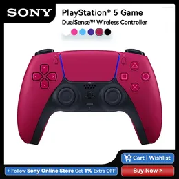 Controladores de jogo Sony Red DualSense Wireless Controller PS5 Gamepad Haptic Feedback Dynamic Adaptive Triggers Bluetooth