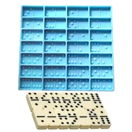 Lucido Domino silicone resina epossidica stampo torta stampo fondente stampi torta decorazione strumenti cioccolato fondente strumenti sapone stampo fai da te 2010217c