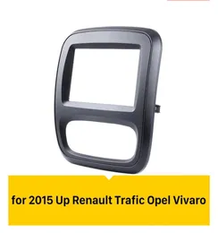 자동 스테레오 설치 대시 보드 패널 2 Din Car Radio Fascia for 2015 UP Renault Trafic Opel Vivaro Dash Kit DVD 패널5078827