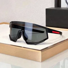 2024designer Shield Sonnenbrille Weißes Visier Roter Streifen Herren Damen Radfahren Brillen Männer Mode Polarisierte Sonnenbrille Outdoor Sport Laufbrille Mit Paket