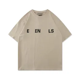 핫 브랜드 ESS 디자이너 T 셔츠 티 셔츠 편지 인쇄 짧은 슬리브 대형 티셔츠 남성과 여성을위한 100% 순수면 상단 6841