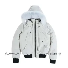 Mooses Knuckle Down Jacket Men's Fur Collar Parka Winter Waterproof White Duck Coat Cloak Fashion Men and Women Couples Mooses Knuckle Jacket White Fox Jackets 9485