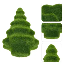 Dekoratif çiçekler yeşil manzara manzara modeli yosun ağaç süsleri Noel centerpieces akın