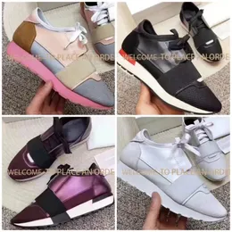 Designerskie buty sportowe moda luksusowe marki Kobiety mężczyźni wskazane palce oryginalne skórzane buty platformy Federer Tennis Buty do biegania na zewnątrz praktyczne buty sportowe