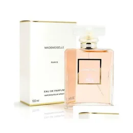 عطر صلب لكل شيء جديد للنساء Mademoiselle Eau de Parfum Spray 3.4 Fl. أوز. / 100 مل من المصمم الفاخر مصمم قطرة التسليم OTZXQ