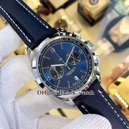 Alta Qualidade Novo 42mm Premier B01 AB0118A61C1P1 VK Quartz Chronograph Mens Watch Blue Dial Blue Leather Strap Gents Sport Relógios 2918