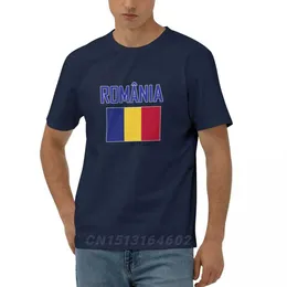 Camisetas para hombre 100% algodón Bandera de Rumania con diseño de letras Camisetas de manga corta Hombres Mujeres Ropa unisex Camiseta Tops Camisetas 5XL