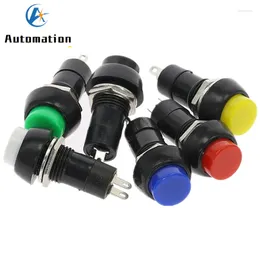 천장 조명 12pcs 2 핀 플라스틱 12mm 래칭/ 모멘트 푸시 버튼 스위치 PBS-11A PBS-11B 3A 250V AC 6COLOR BELL