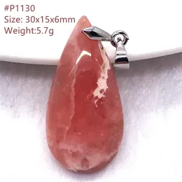 Cristal natural vermelho rhodochrosite colar pingente jóias para mulher senhora homem amor presente cristal prata contas pedra preciosa rara aaaaa