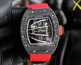 Automatische mechanische Uhren Carbon Movement Man Superclone Watch Active Fiber Tourbillon Case Sapphire Mechanical Mirror Sports